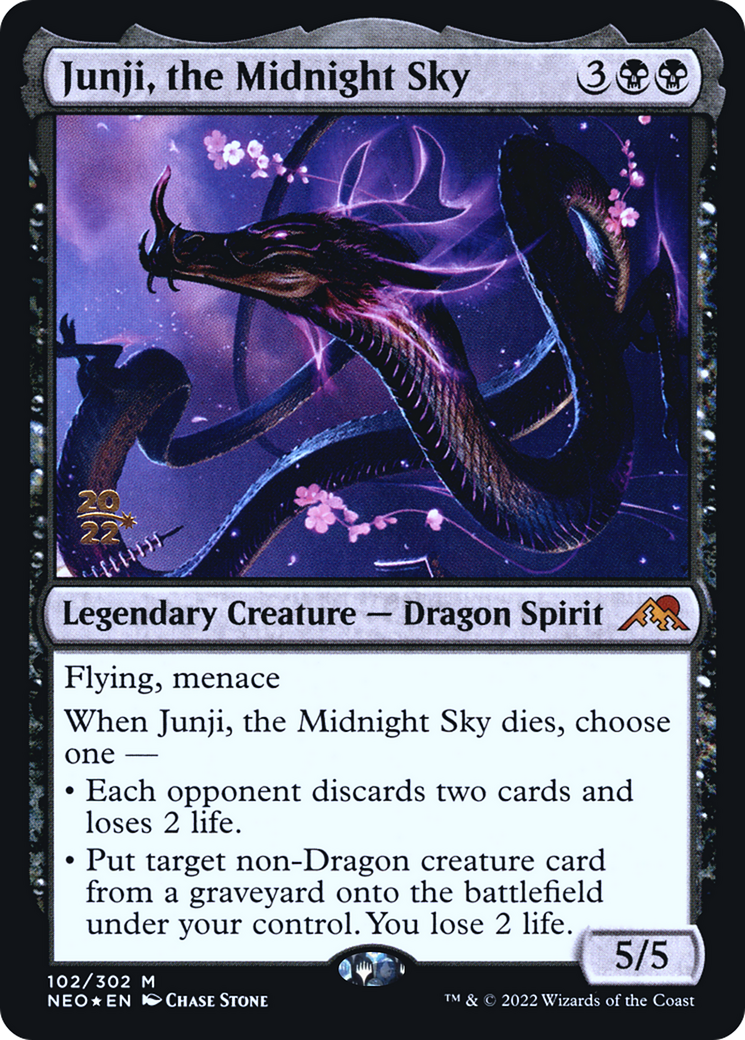Junji, the Midnight Sky (PNEO-102S) - Kamigawa: Neon Dynasty Promos Foil - Premium MTG Single from Wizards of the Coast - Just $5.77! Shop now at Game Crave Tournament Store