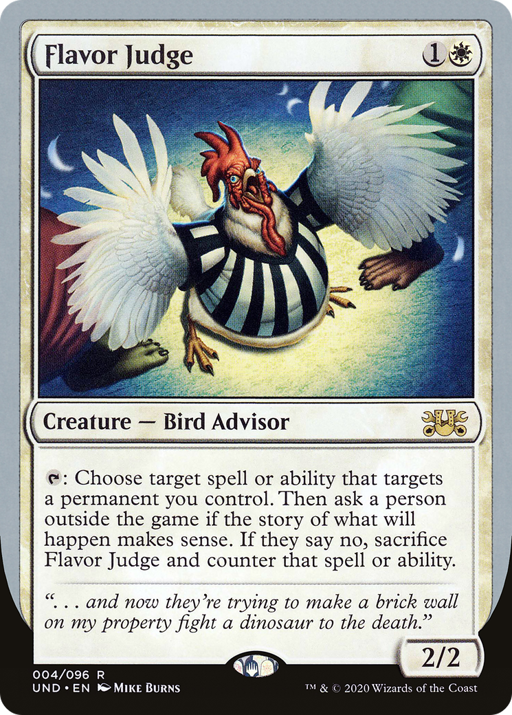 Flavor Judge (UND-004) - Unsanctioned - Premium MTG Single from Wizards of the Coast - Just $0.08! Shop now at Game Crave Tournament Store