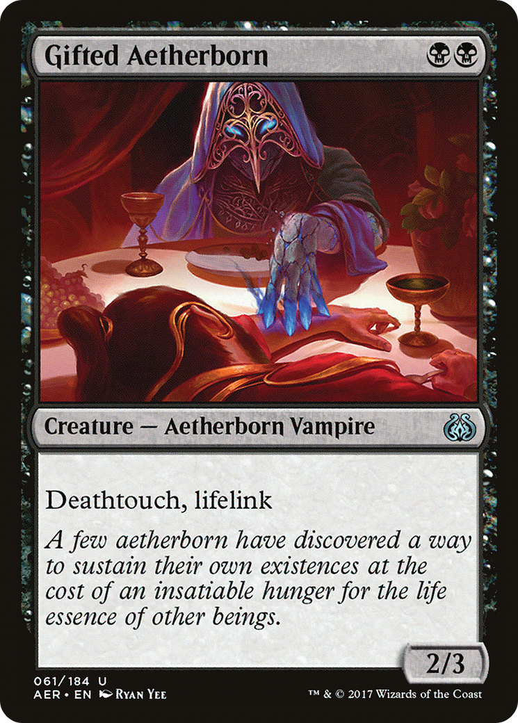 Gifted Aetherborn (AER-061) - Aether Revolt - Premium MTG Single from Wizards of the Coast - Just $0.08! Shop now at Game Crave Tournament Store