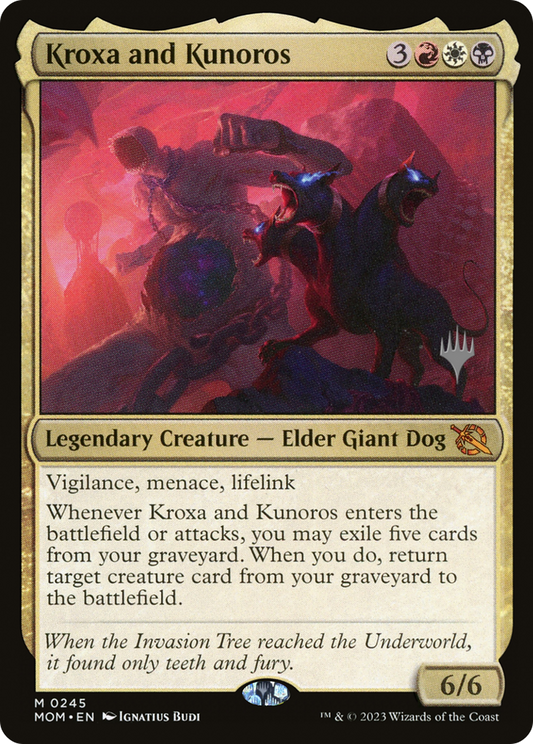 Kroxa and Kunoros (PMOM-245P) - March of the Machine Promos - Premium MTG Single from Wizards of the Coast - Just $0.08! Shop now at Game Crave Tournament Store