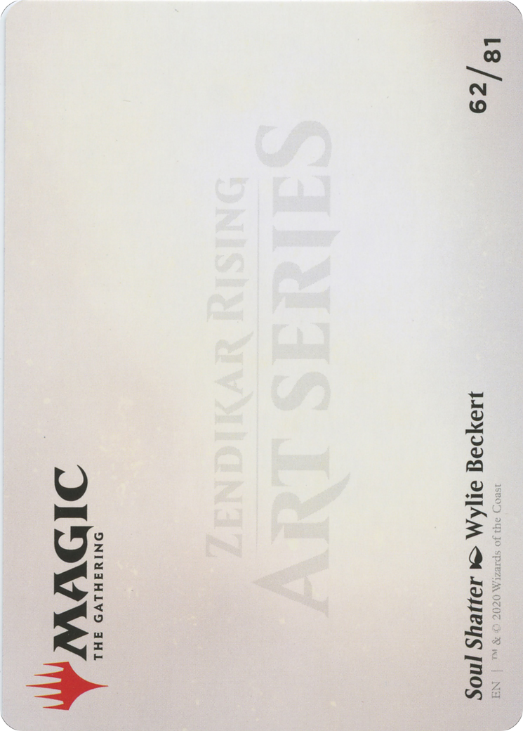 Soul Shatter // Soul Shatter (AZNR-062) - Zendikar Rising Art Series (Borderless) Foil - Premium MTG Single from Wizards of the Coast - Just $0! Shop now at Game Crave Tournament Store