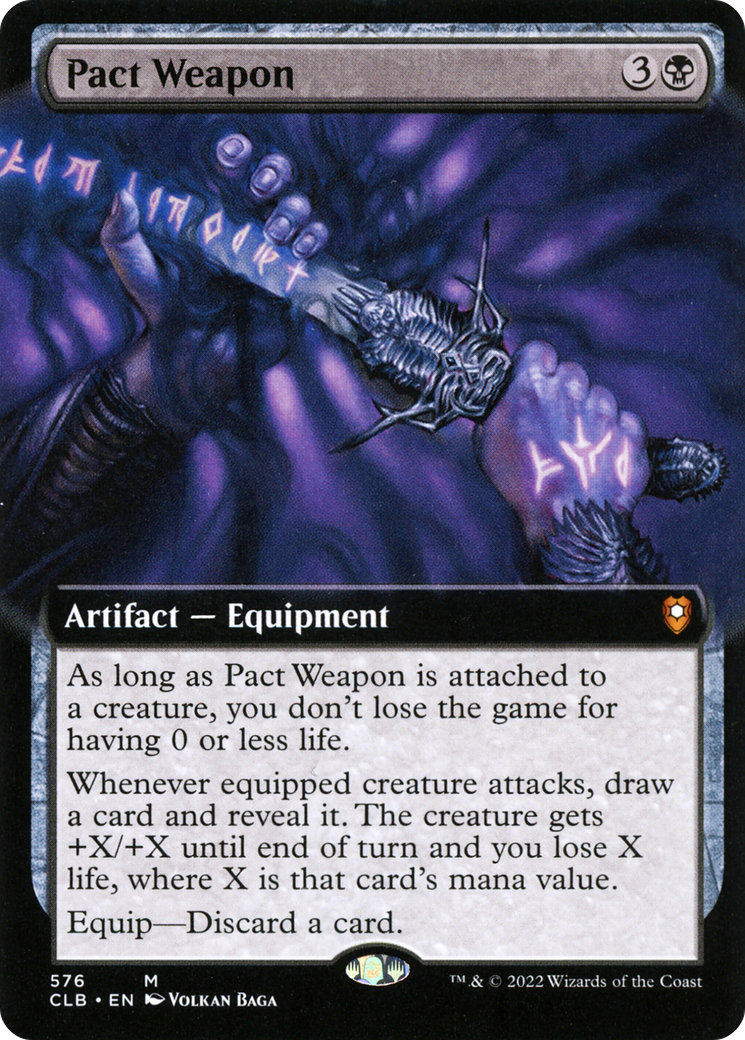 Pact Weapon (CLB-576) - Commander Legends: Battle for Baldur's Gate: (Extended Art) Foil - Premium MTG Single from Wizards of the Coast - Just $0.72! Shop now at Game Crave Tournament Store