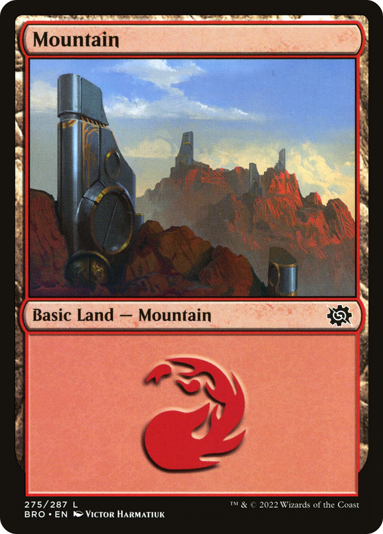 Mountain (BRO-275) - The Brothers' War Foil - Premium MTG Single from Wizards of the Coast - Just $0.08! Shop now at Game Crave Tournament Store