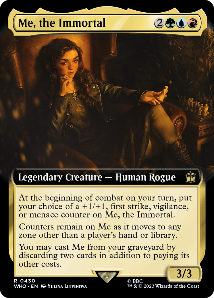 Me, the Immortal (WHO-430) - Doctor Who: (Extended Art) Foil - Premium MTG Single from Wizards of the Coast - Just $0.13! Shop now at Game Crave Tournament Store