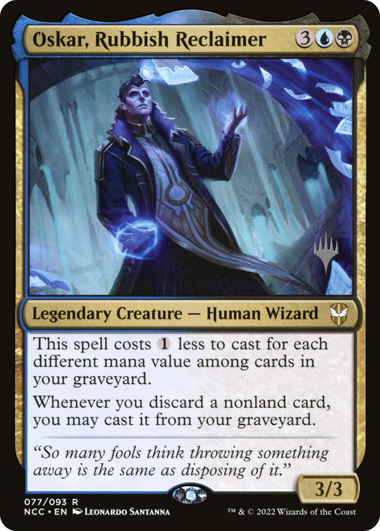 Oskar, Rubbish Reclaimer (PNCC-77P) - New Capenna Commander Promos Foil - Premium MTG Single from Wizards of the Coast - Just $4.83! Shop now at Game Crave Tournament Store