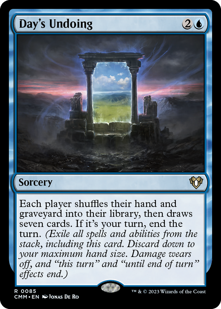 Day's Undoing (CMM-085) - Commander Masters - Premium MTG Single from Wizards of the Coast - Just $0.27! Shop now at Game Crave Tournament Store