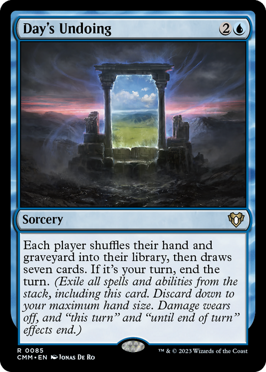 Day's Undoing (CMM-085) - Commander Masters - Premium MTG Single from Wizards of the Coast - Just $0.27! Shop now at Game Crave Tournament Store