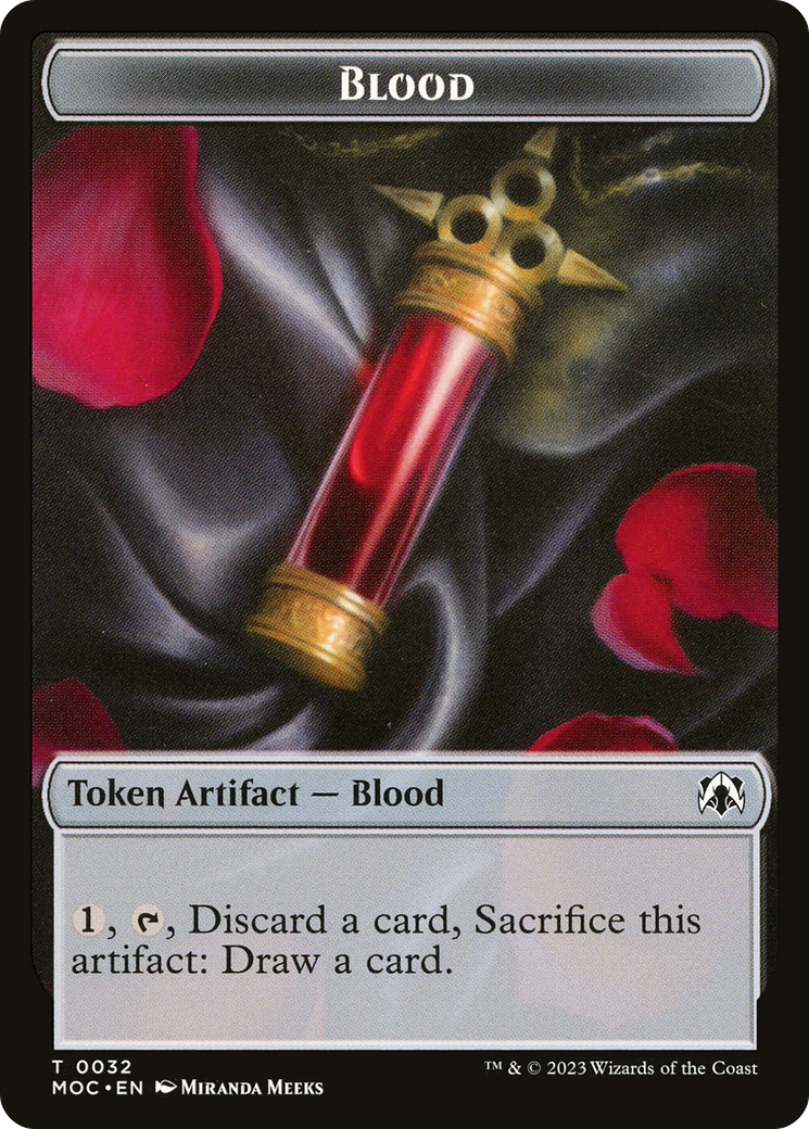 Blood (TMOC-032) - March of the Machine Commander Tokens - Premium MTG Single from Wizards of the Coast - Just $0! Shop now at Game Crave Tournament Store