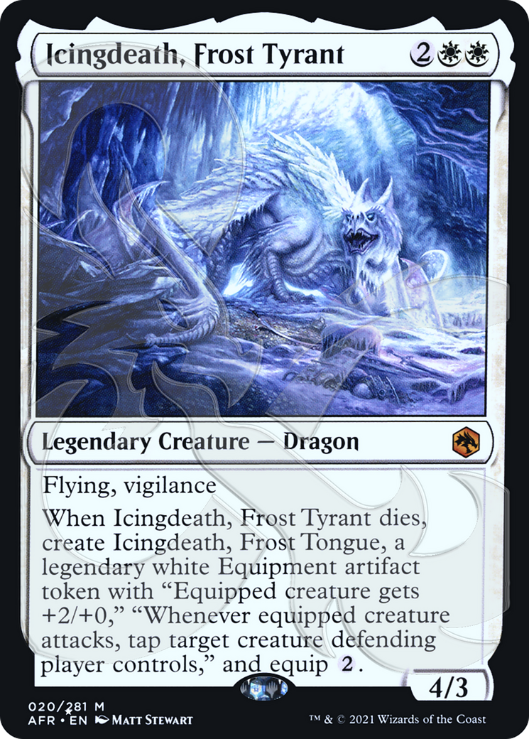 Icingdeath, Frost Tyrant (PAFR-20A) - Adventures in the Forgotten Realms Promos Foil - Premium MTG Single from Wizards of the Coast - Just $4.58! Shop now at Game Crave Tournament Store