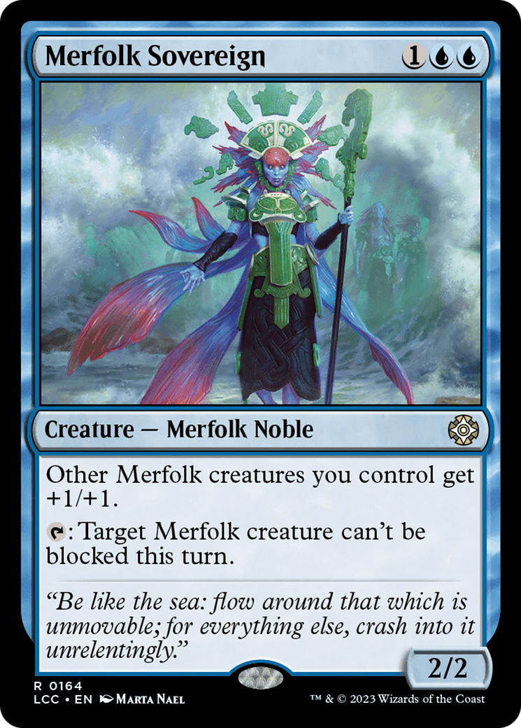 Merfolk Sovereign (LCC-164) - The Lost Caverns of Ixalan Commander - Premium MTG Single from Wizards of the Coast - Just $0.08! Shop now at Game Crave Tournament Store