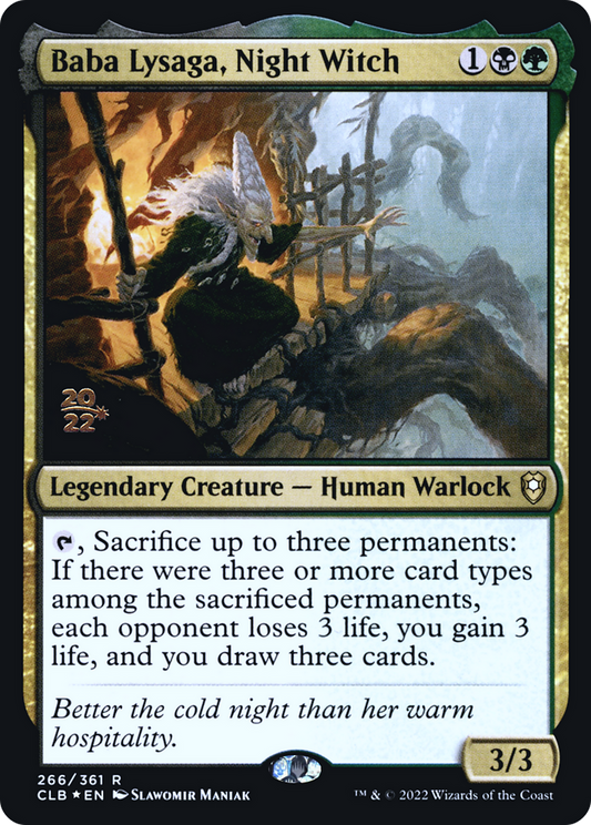 Baba Lysaga, Night Witch (PCLB-266S) - Battle for Baldur's Gate Promos Foil - Premium MTG Single from Wizards of the Coast - Just $0.53! Shop now at Game Crave Tournament Store