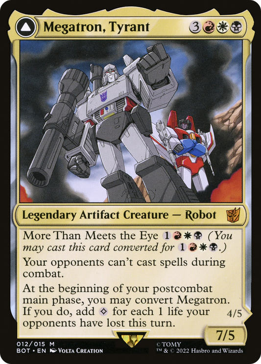 Megatron, Tyrant // Megatron, Destructive Force (BOT-012) - Transformers: (convertdfc) - Premium MTG Single from Wizards of the Coast - Just $0.96! Shop now at Game Crave Tournament Store