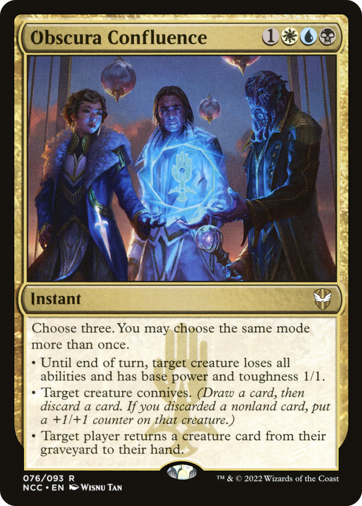 Obscura Confluence (NCC-076) - New Capenna Commander - Premium MTG Single from Wizards of the Coast - Just $0.08! Shop now at Game Crave Tournament Store
