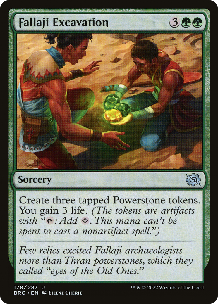 Fallaji Excavation (BRO-178) - The Brothers' War - Premium MTG Single from Wizards of the Coast - Just $0.08! Shop now at Game Crave Tournament Store