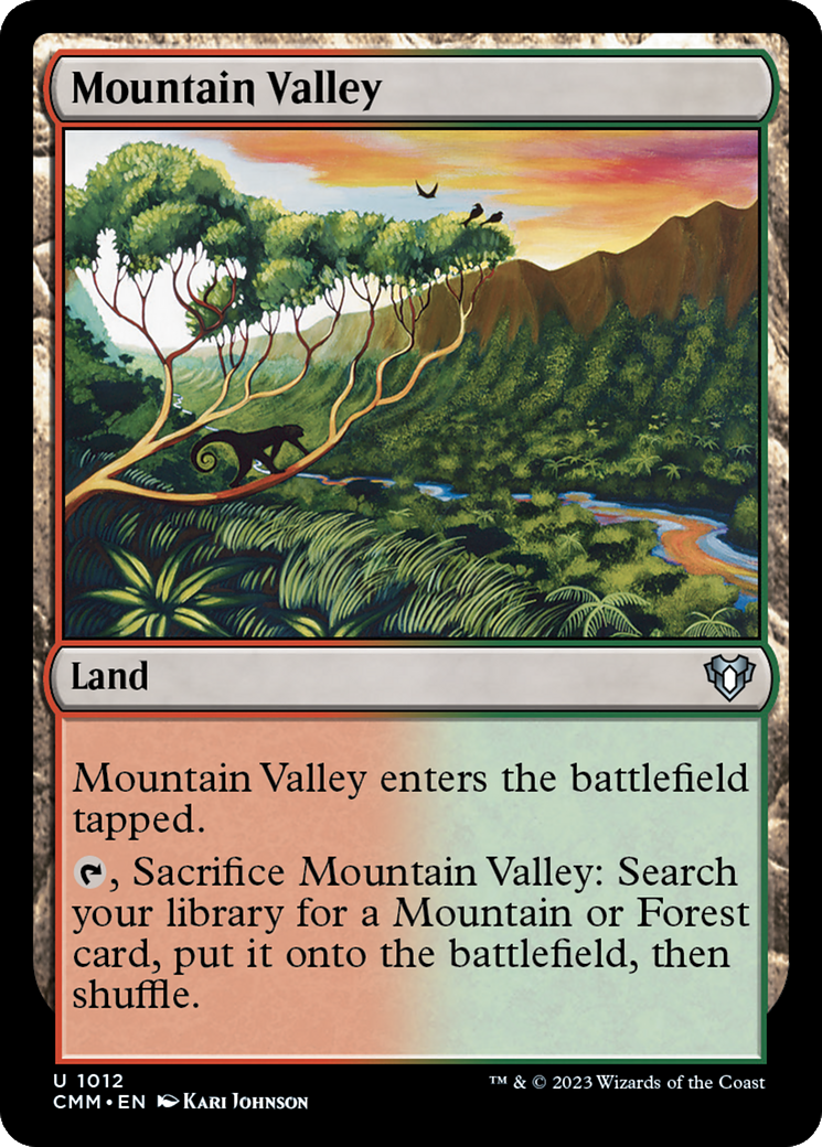 Mountain Valley (CMM-1012) - Commander Masters - Premium MTG Single from Wizards of the Coast - Just $0.08! Shop now at Game Crave Tournament Store