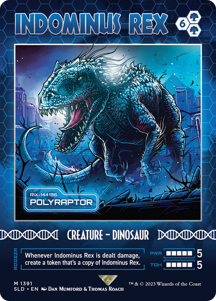 Polyraptor (SLD-1391) - Secret Lair Drop / Indominus Rex (Borderless) - Premium MTG Single from Wizards of the Coast - Just $21.88! Shop now at Game Crave Tournament Store