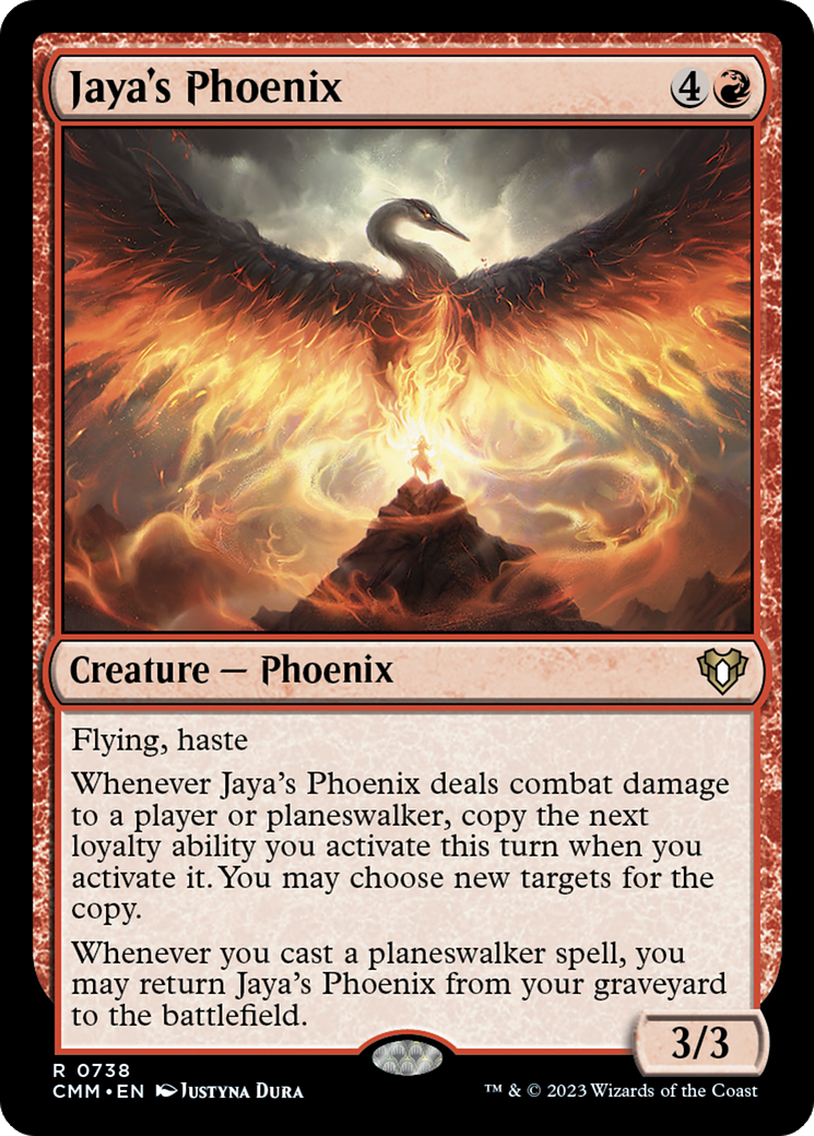 Jaya's Phoenix (CMM-738) - Commander Masters - Premium MTG Single from Wizards of the Coast - Just $0.08! Shop now at Game Crave Tournament Store
