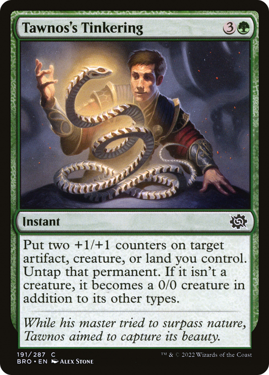 Tawnos's Tinkering (BRO-191) - The Brothers' War - Premium MTG Single from Wizards of the Coast - Just $0.25! Shop now at Game Crave Tournament Store