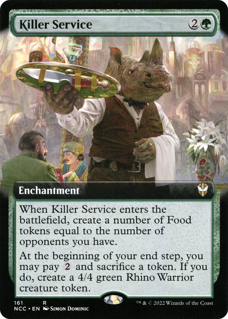 Killer Service (NCC-161) - New Capenna Commander: (Extended Art) - Premium MTG Single from Wizards of the Coast - Just $0.22! Shop now at Game Crave Tournament Store