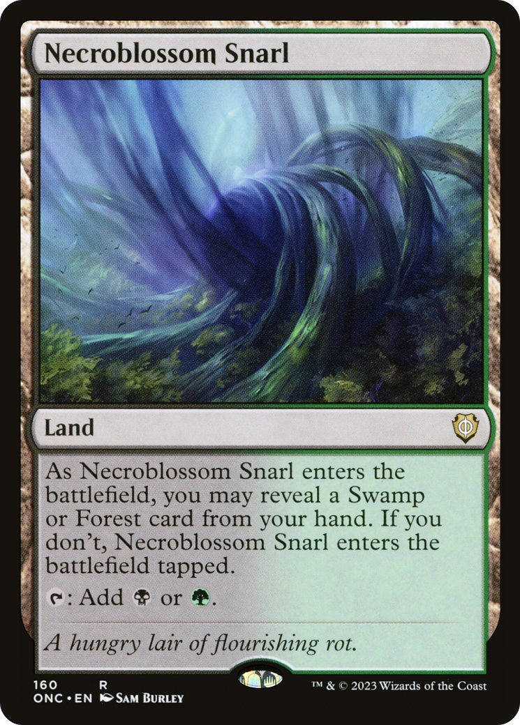 Necroblossom Snarl (ONC-160) - Phyrexia: All Will Be One Commander - Premium MTG Single from Wizards of the Coast - Just $0.36! Shop now at Game Crave Tournament Store