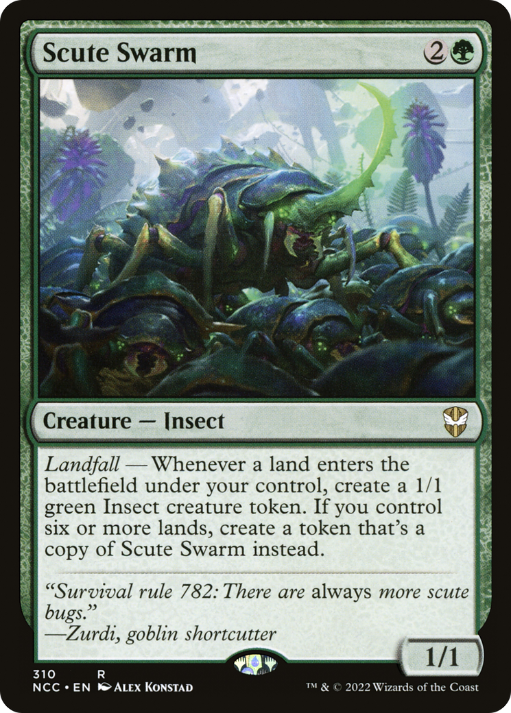 Scute Swarm (NCC-310) - New Capenna Commander - Premium MTG Single from Wizards of the Coast - Just $0.86! Shop now at Game Crave Tournament Store