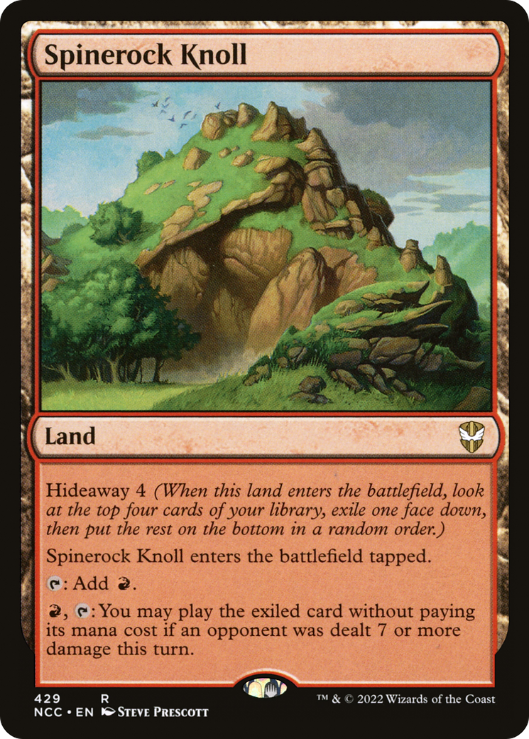 Spinerock Knoll (NCC-429) - New Capenna Commander - Premium MTG Single from Wizards of the Coast - Just $0.08! Shop now at Game Crave Tournament Store