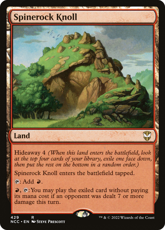 Spinerock Knoll (NCC-429) - New Capenna Commander - Premium MTG Single from Wizards of the Coast - Just $0.08! Shop now at Game Crave Tournament Store