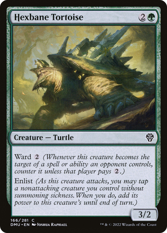 Hexbane Tortoise (DMU-166) - Dominaria United - Premium MTG Single from Wizards of the Coast - Just $0.08! Shop now at Game Crave Tournament Store