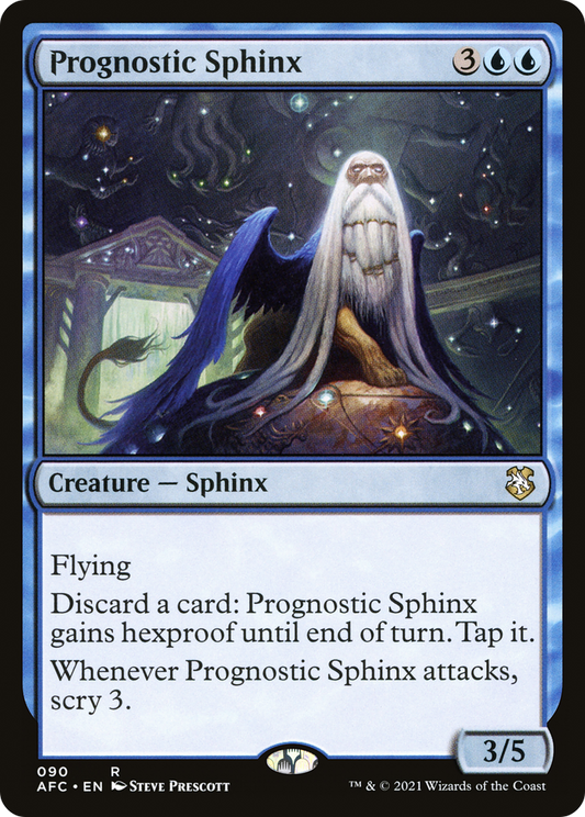 Prognostic Sphinx (AFC-090) - Forgotten Realms Commander - Premium MTG Single from Wizards of the Coast - Just $0.08! Shop now at Game Crave Tournament Store