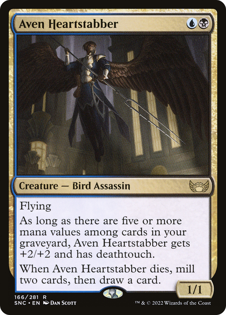 Aven Heartstabber (SNC-166) - Streets of New Capenna - Premium MTG Single from Wizards of the Coast - Just $0.08! Shop now at Game Crave Tournament Store