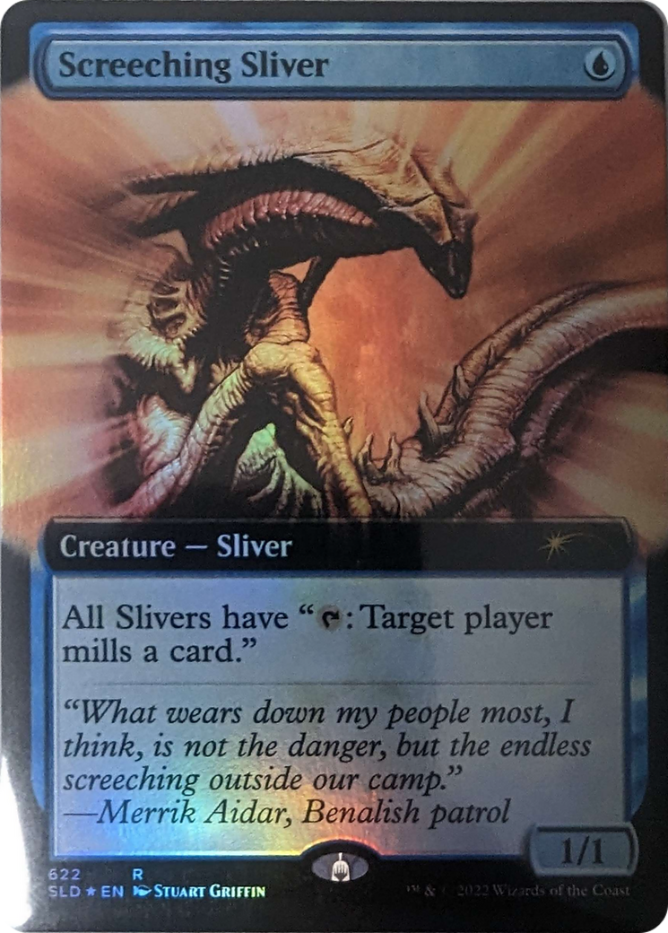 Screeching Sliver (SLD-622) - Secret Lair Drop: (Extended Art) Foil - Premium MTG Single from Wizards of the Coast - Just $0.25! Shop now at Game Crave Tournament Store