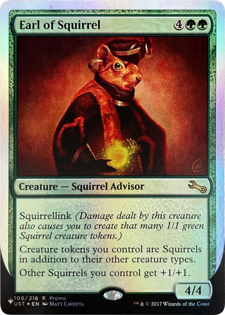 Earl of Squirrel (UPLIST-108) - The List (Unfinity Foil Edition) Foil - Premium MTG Single from Wizards of the Coast - Just $1.25! Shop now at Game Crave Tournament Store