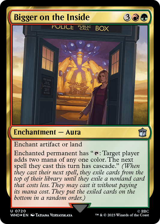Bigger on the Inside (WHO-720) - Doctor Who Foil - Premium MTG Single from Wizards of the Coast - Just $3.46! Shop now at Game Crave Tournament Store