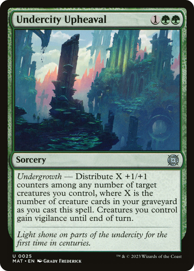 Undercity Upheaval (MAT-025) - March of the Machine: The Aftermath Foil - Premium MTG Single from Wizards of the Coast - Just $0.08! Shop now at Game Crave Tournament Store