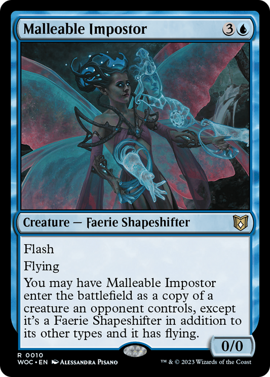 Malleable Impostor (WOC-010) - Wilds of Eldraine Commander - Premium MTG Single from Wizards of the Coast - Just $0.61! Shop now at Game Crave Tournament Store