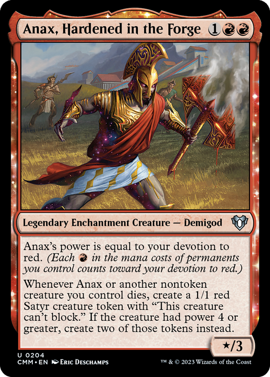 Anax, Hardened in the Forge (CMM-204) - Commander Masters - Premium MTG Single from Wizards of the Coast - Just $0.08! Shop now at Game Crave Tournament Store