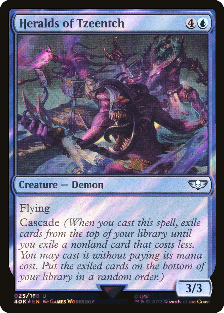 Heralds of Tzeentch (40K-23★) - Warhammer 40,000 Commander Foil - Premium MTG Single from Wizards of the Coast - Just $0.08! Shop now at Game Crave Tournament Store