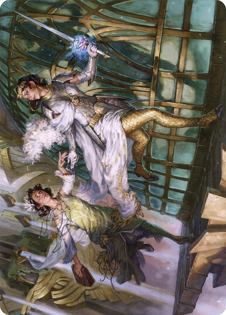 Daring Escape // Daring Escape (ASNC-018) - New Capenna Art Series (Borderless) - Premium MTG Single from Wizards of the Coast - Just $0! Shop now at Game Crave Tournament Store