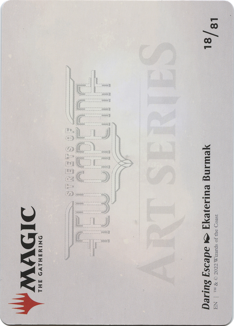 Daring Escape // Daring Escape (ASNC-018) - New Capenna Art Series (Borderless) - Premium MTG Single from Wizards of the Coast - Just $0! Shop now at Game Crave Tournament Store