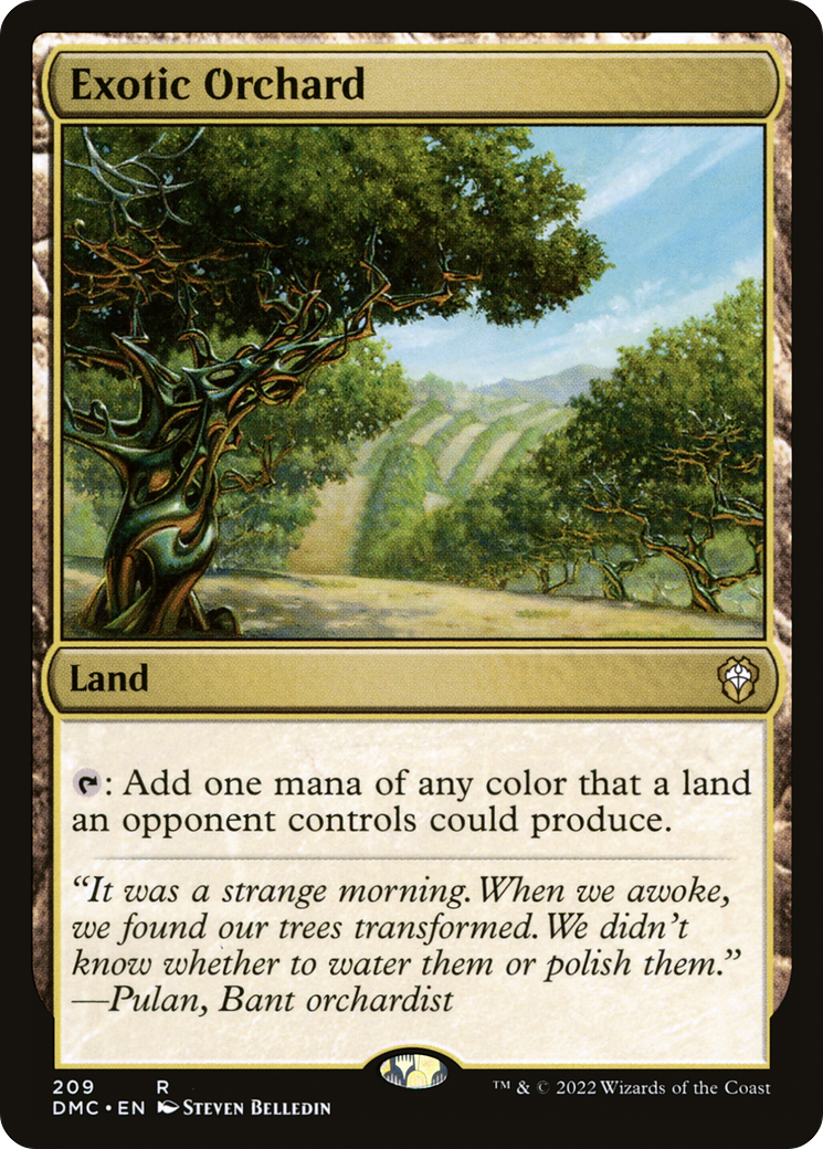 Exotic Orchard (DMC-209) - Dominaria United Commander - Premium MTG Single from Wizards of the Coast - Just $0.25! Shop now at Game Crave Tournament Store