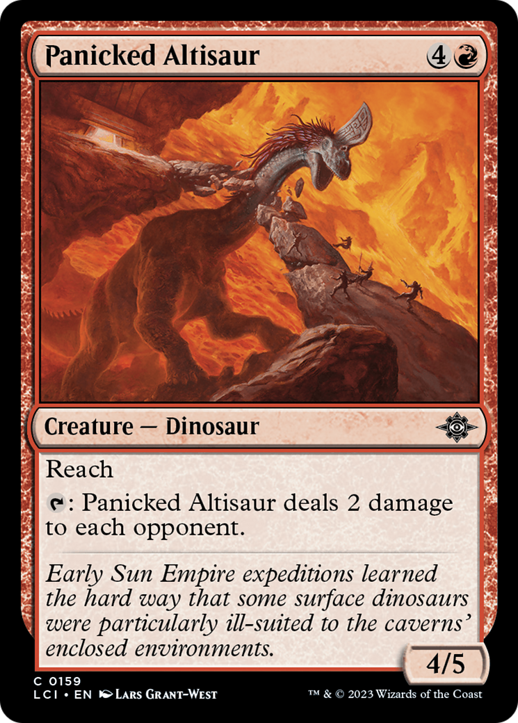 Panicked Altisaur (LCI-159) - The Lost Caverns of Ixalan - Premium MTG Single from Wizards of the Coast - Just $0.08! Shop now at Game Crave Tournament Store