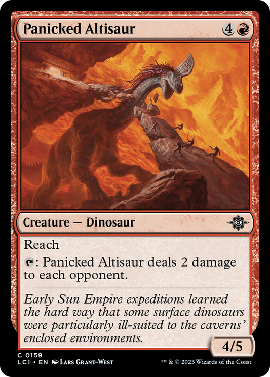 Panicked Altisaur (LCI-159) - The Lost Caverns of Ixalan - Premium MTG Single from Wizards of the Coast - Just $0.08! Shop now at Game Crave Tournament Store