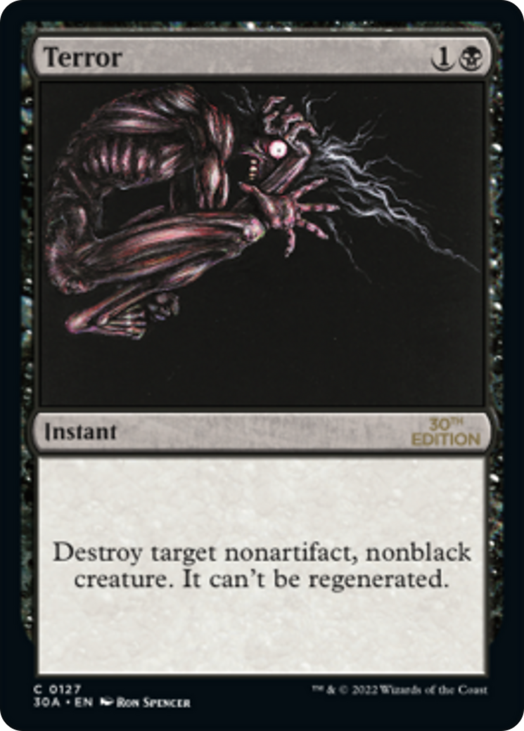 Terror (30A-127) - 30th Anniversary Edition - Premium MTG Single from Wizards of the Coast - Just $0.56! Shop now at Game Crave Tournament Store