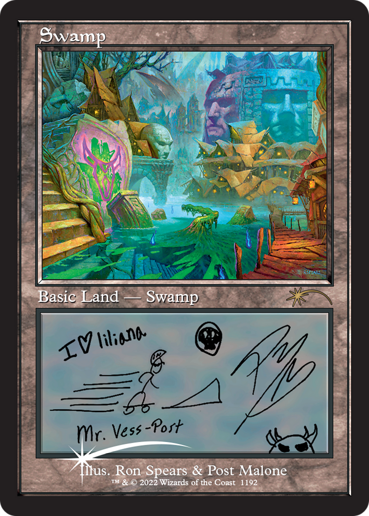 Swamp (SLD-1192) - Secret Lair Drop Foil - Premium MTG Single from Wizards of the Coast - Just $4.66! Shop now at Game Crave Tournament Store