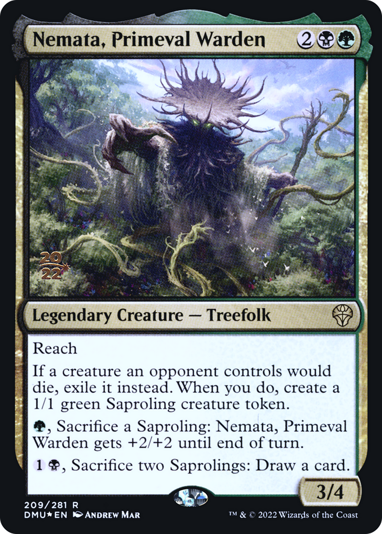 Nemata, Primeval Warden (PDMU-209S) - Dominaria United Promos Foil - Premium MTG Single from Wizards of the Coast - Just $0.26! Shop now at Game Crave Tournament Store