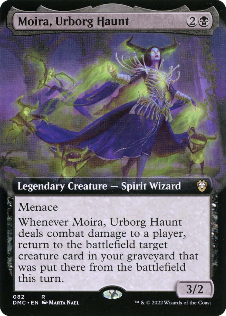 Moira, Urborg Haunt (DMC-082) - Dominaria United Commander: (Extended Art) - Premium MTG Single from Wizards of the Coast - Just $0.26! Shop now at Game Crave Tournament Store