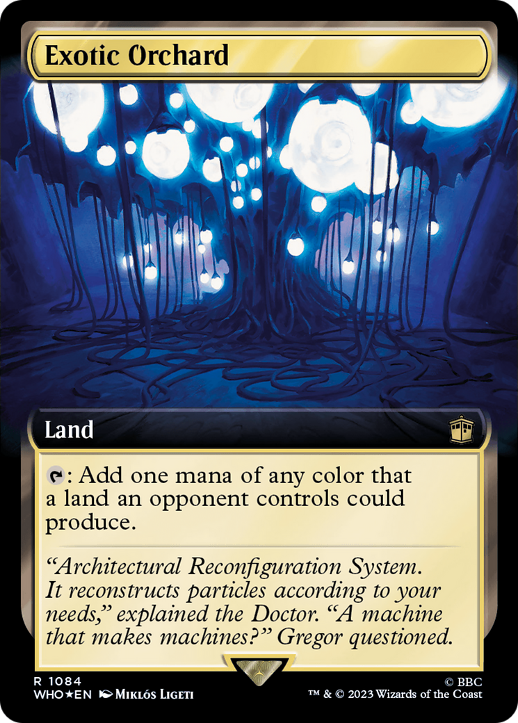 Exotic Orchard (WHO-1084) - Doctor Who: (Extended Art) Foil - Premium MTG Single from Wizards of the Coast - Just $11.57! Shop now at Game Crave Tournament Store