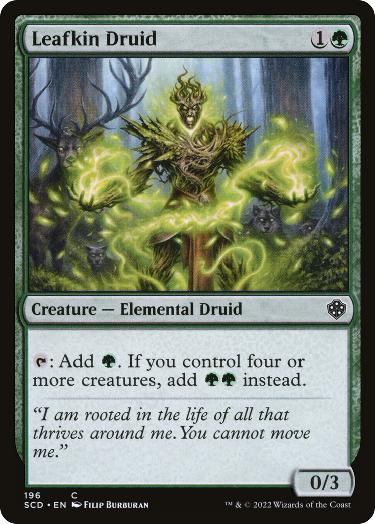 Leafkin Druid (SCD-196) - Starter Commander Decks - Premium MTG Single from Wizards of the Coast - Just $0.08! Shop now at Game Crave Tournament Store