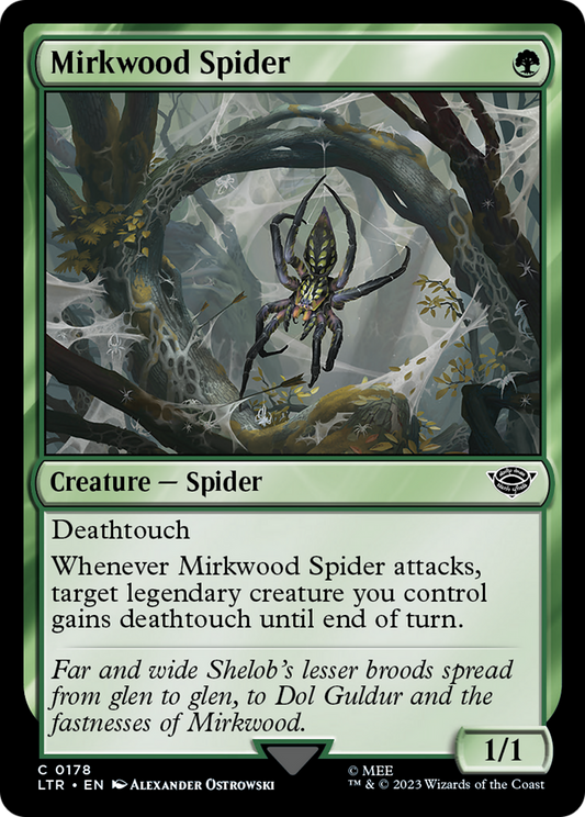Mirkwood Spider (LTR-178) - The Lord of the Rings: Tales of Middle-earth - Premium MTG Single from Wizards of the Coast - Just $0.08! Shop now at Game Crave Tournament Store