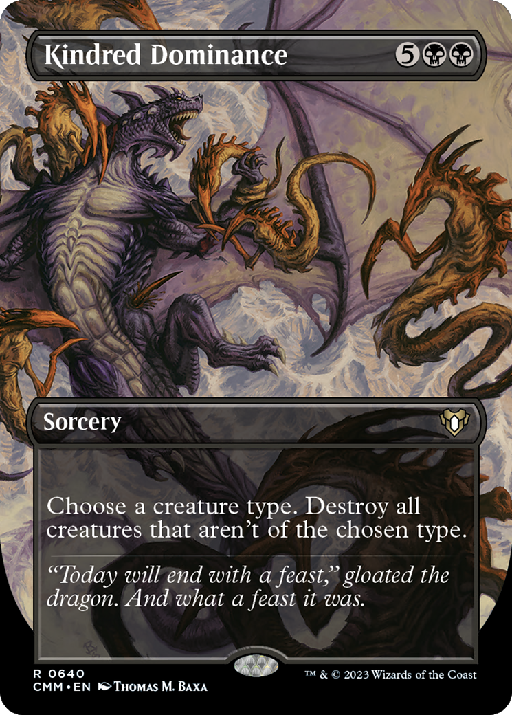 Kindred Dominance (CMM-640) - Commander Masters (Borderless) - Premium MTG Single from Wizards of the Coast - Just $2.82! Shop now at Game Crave Tournament Store
